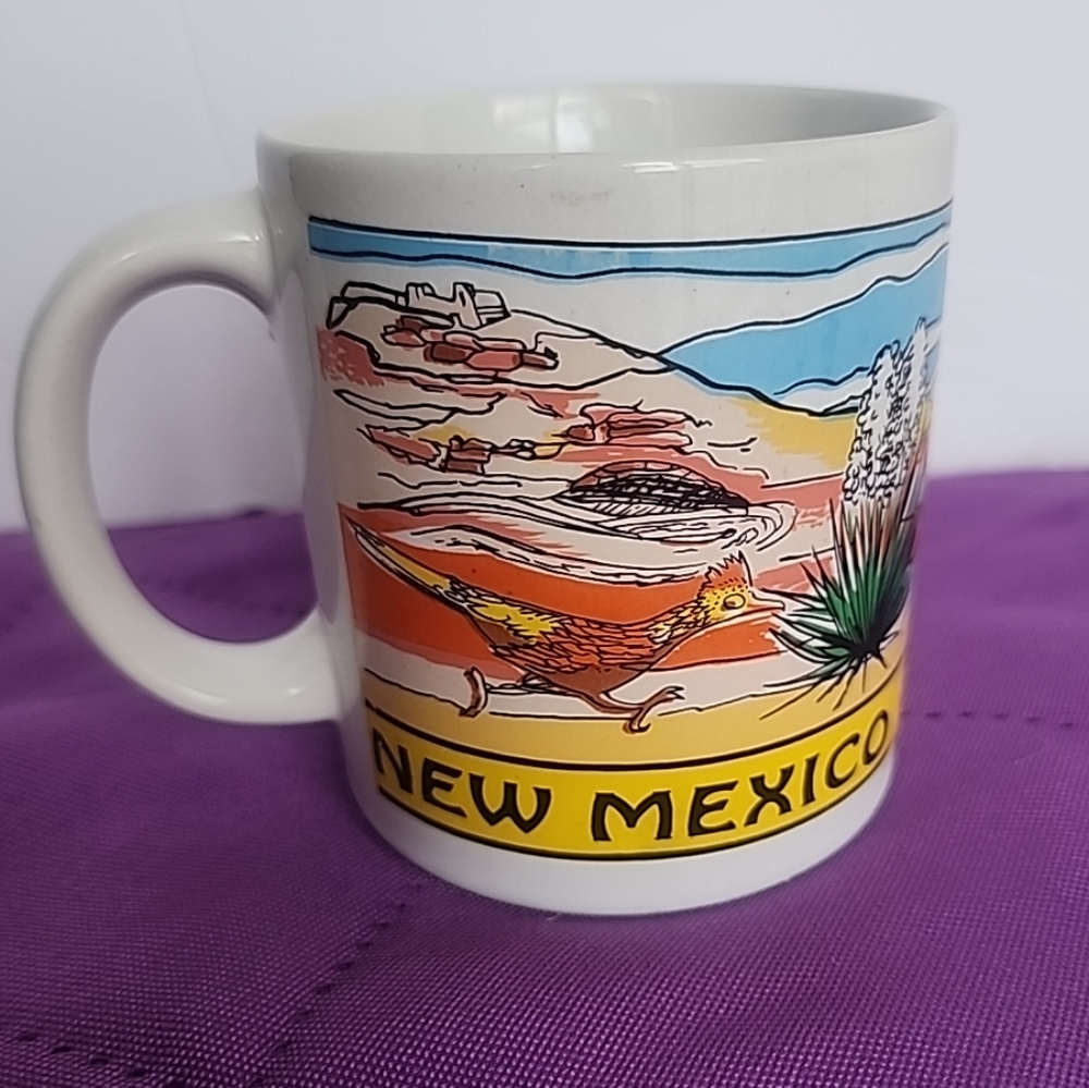 New Mexico 47th State Colorful Ceramic Coffee Mug VGC